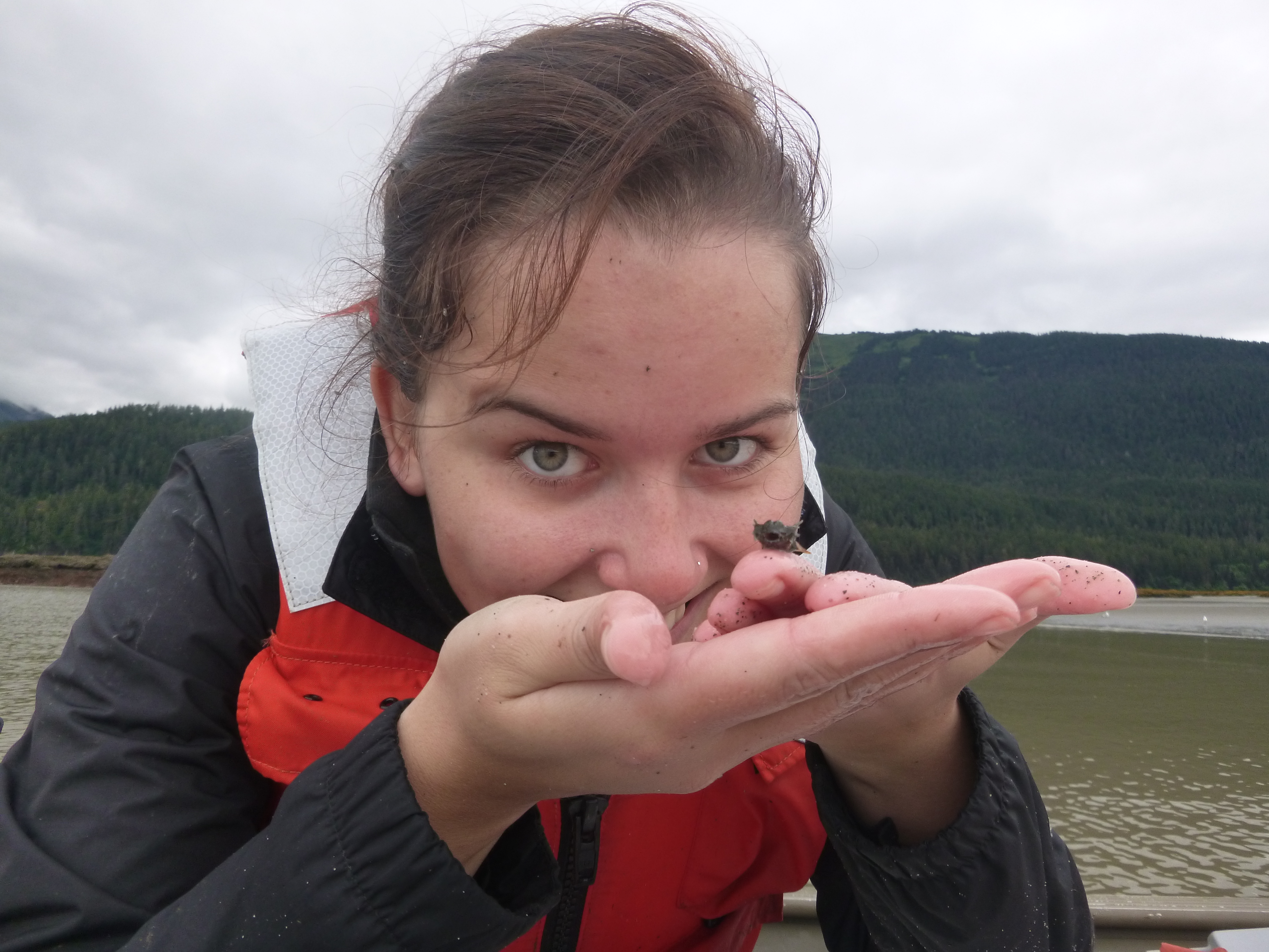 Ragga with baby sculpin_photo by Emily Whitney.JPG