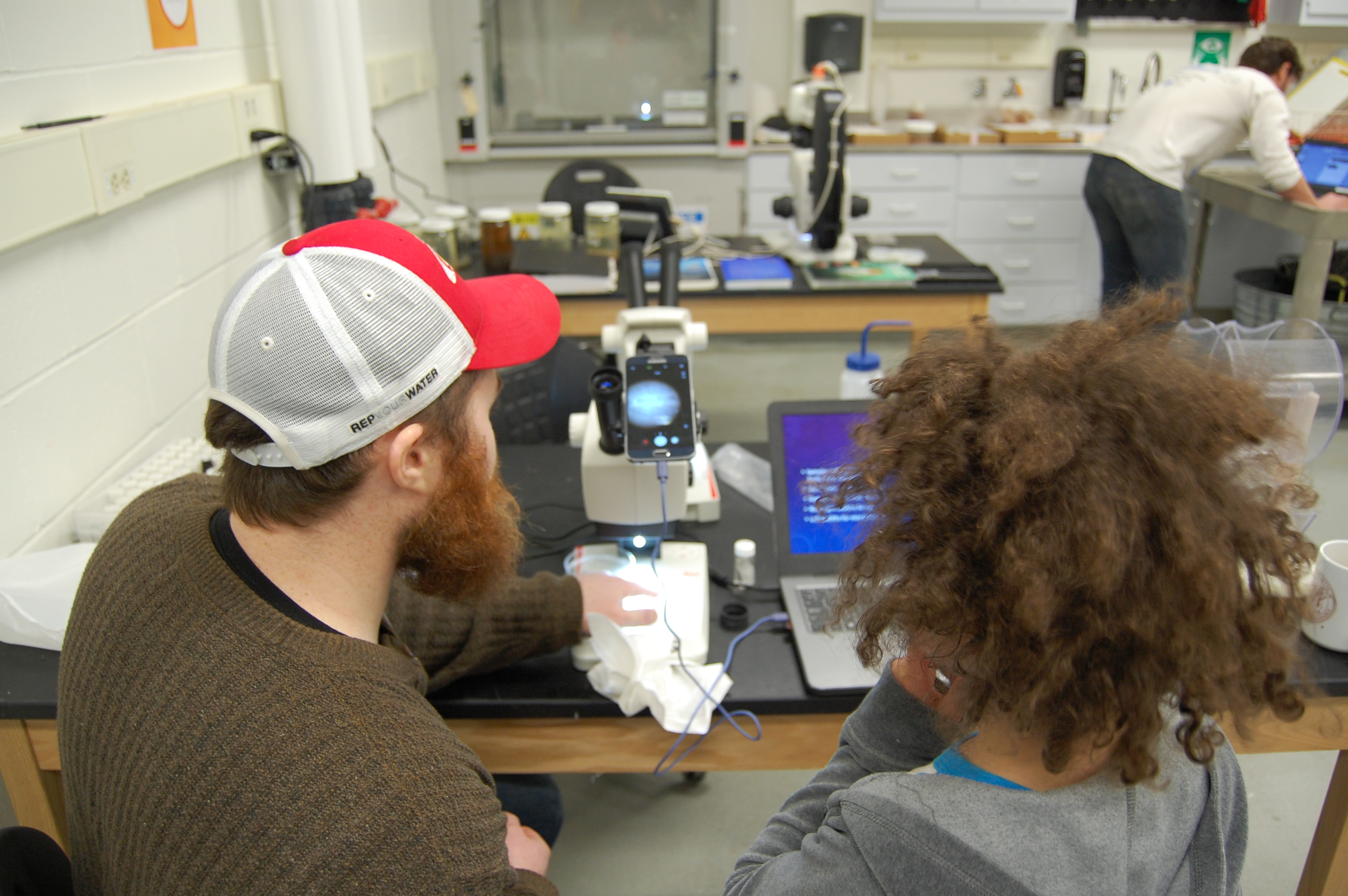 Microscope Station_photo by Megan McPhee